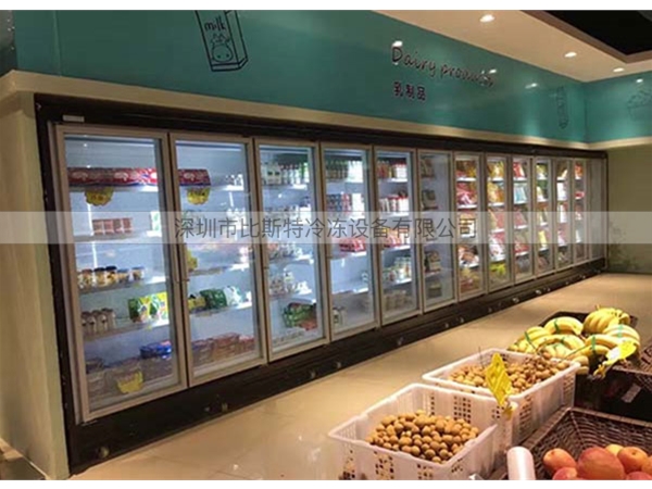 珠海超市冷藏玻璃展示立柜