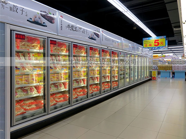 珠海超市冷冻玻璃展示立柜